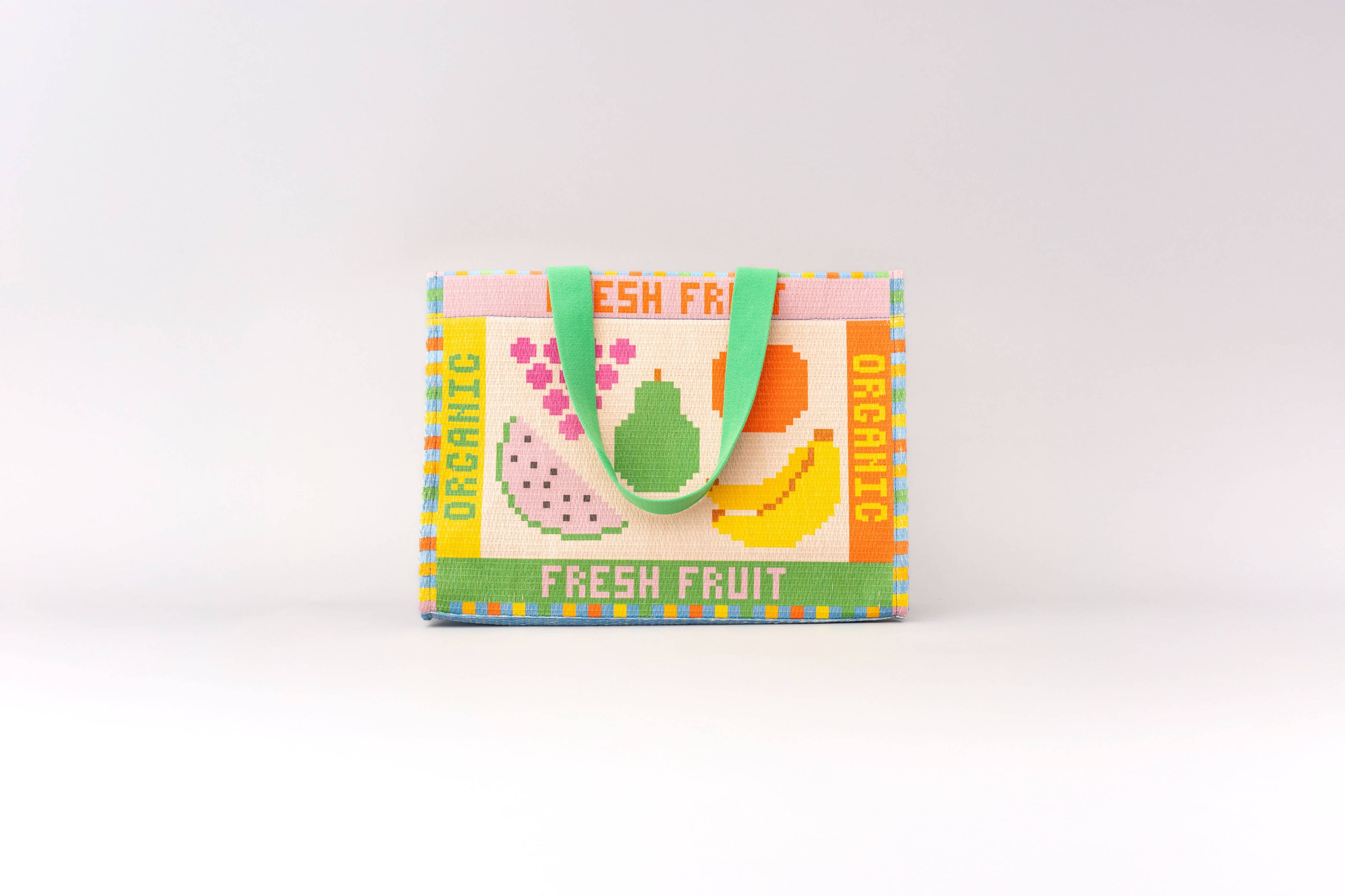 Fruity Farmers Market Rattan Bag