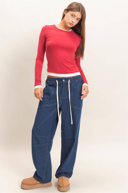 Romy - Layered Effect Long Sleeve Top