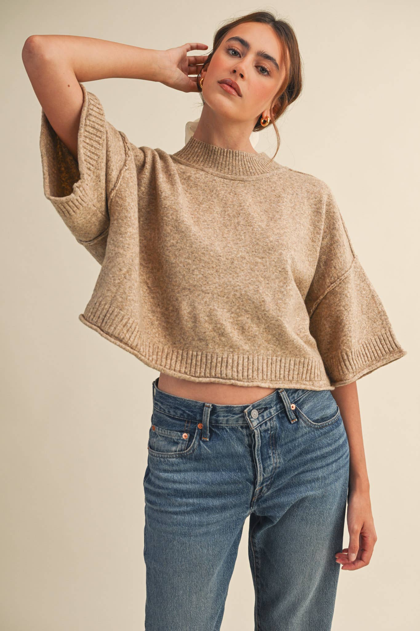 Shea – Cropped Knit Top