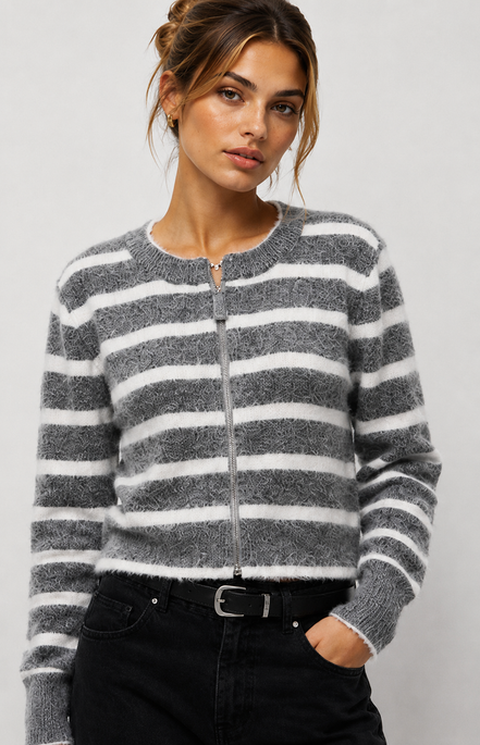 Shay Zip Cardigan