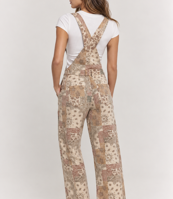 Indie Boho Patchwork Overalls