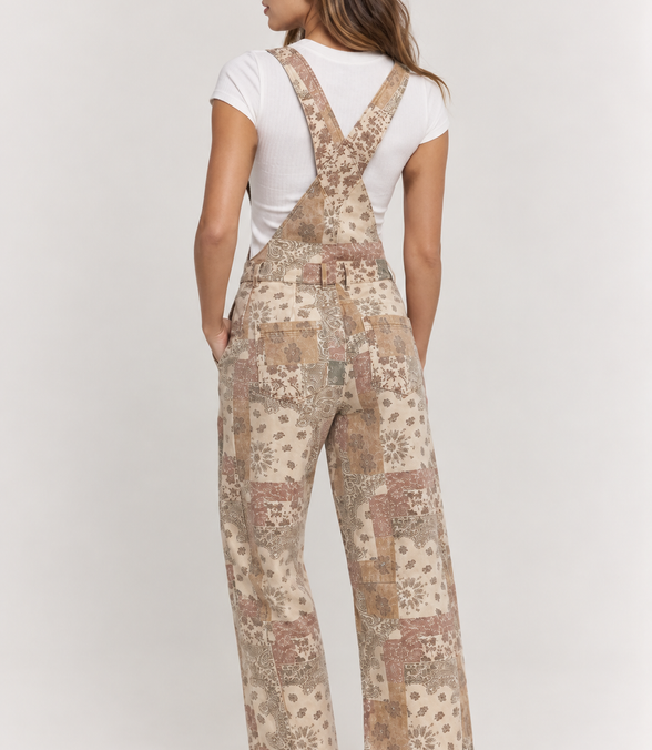 Indie Boho Patchwork Overalls