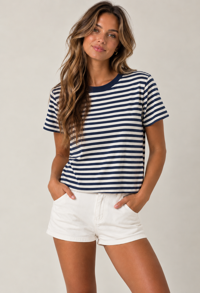 Milo 100% Cotton Striped Tee