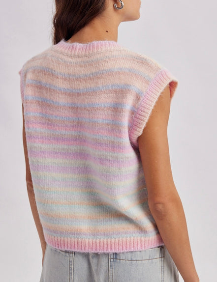 COMING SOON! Sky - Rainbow Stripe Vest