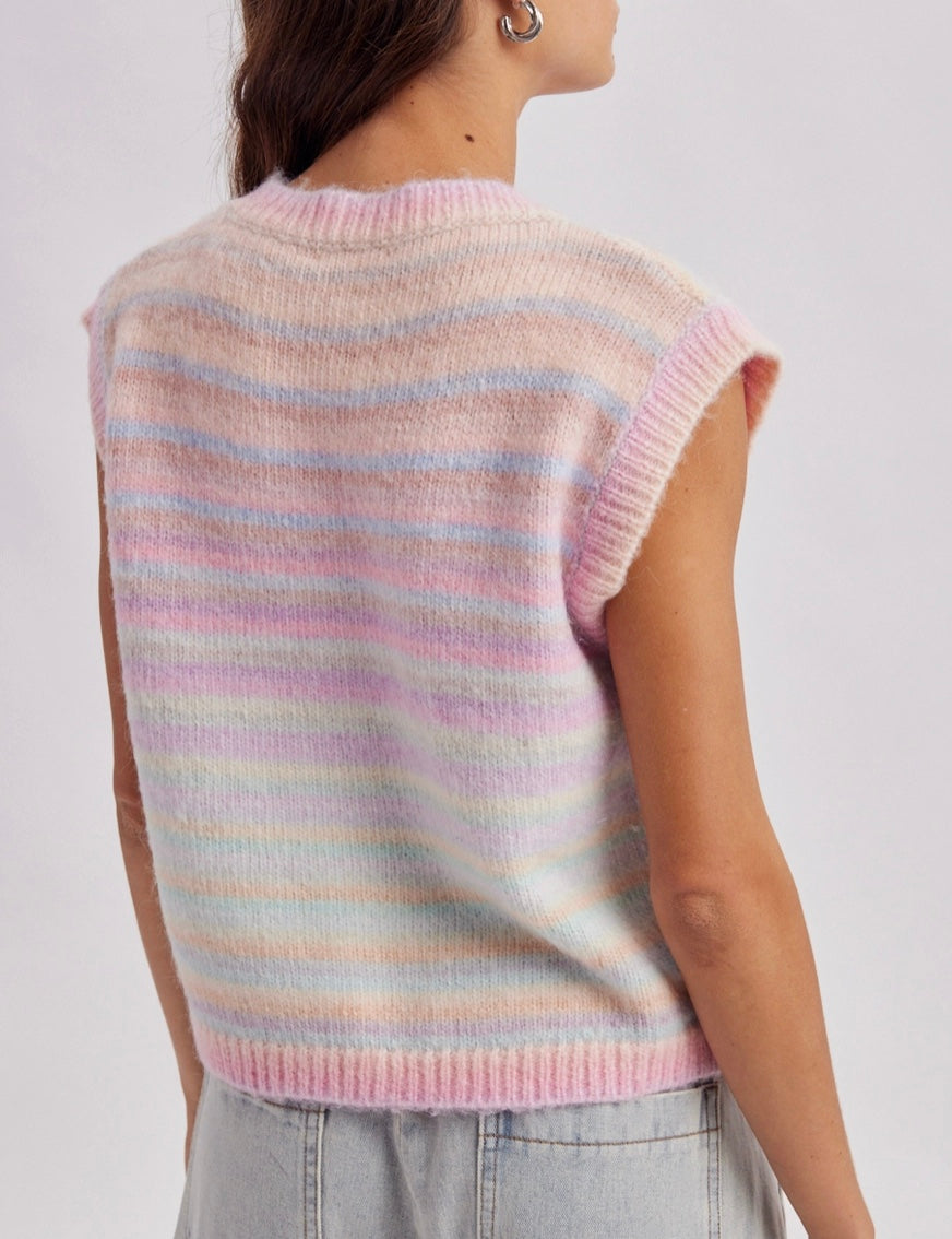 COMING SOON! Sky - Rainbow Stripe Vest