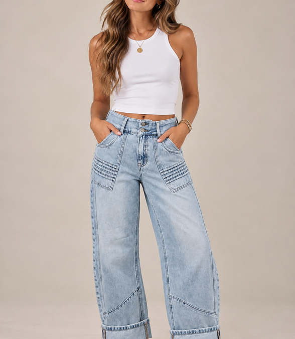 Leni Blue Jeans Barrel Fit