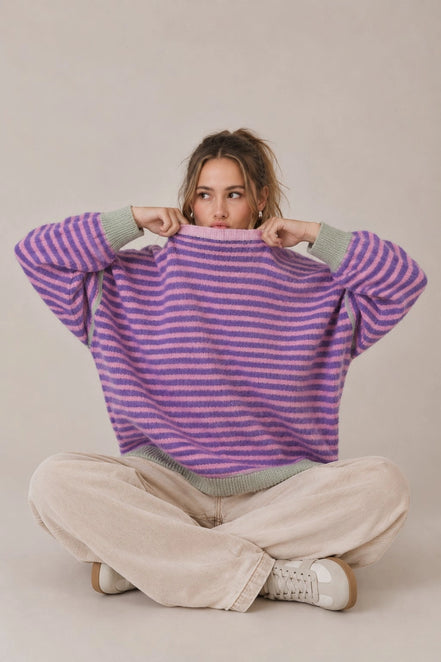 Angie Striped Sweater