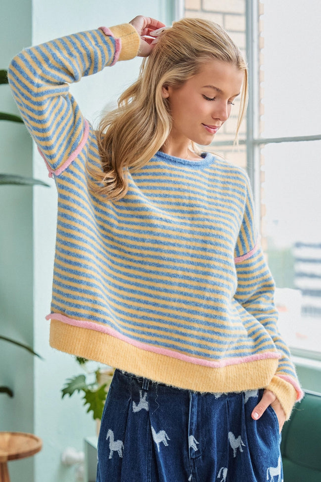 Angie Striped Sweater