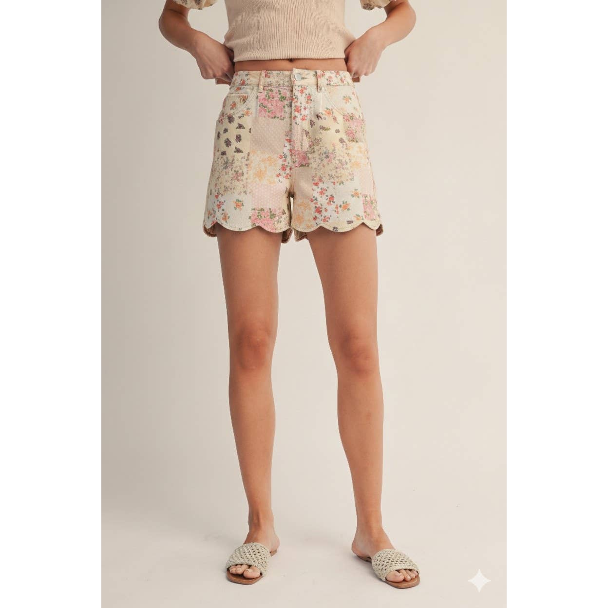 Briar - Floral Patchwork Shorts
