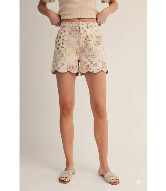 Briar - Floral Patchwork Shorts