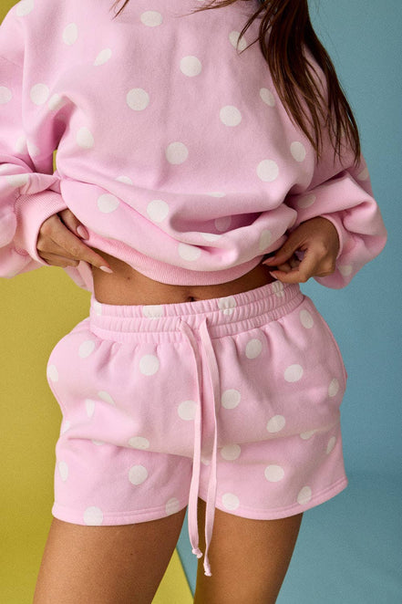Darcy - Polka Dot Fleece Set