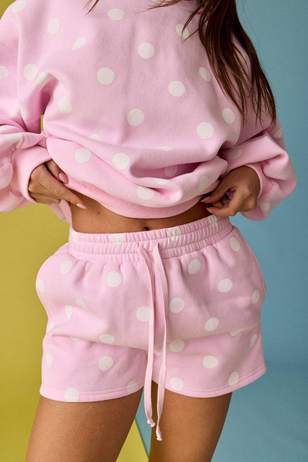 Darcy - Polka Dot Fleece Set