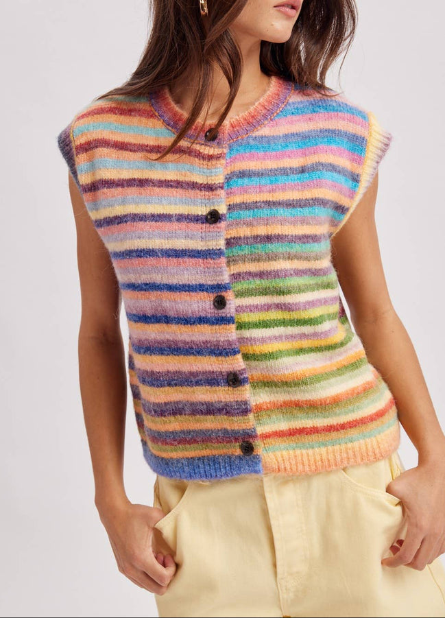 COMING SOON! Sky - Rainbow Stripe Vest