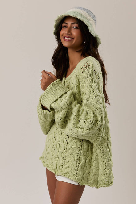 Clover - Cable Knit Sweater