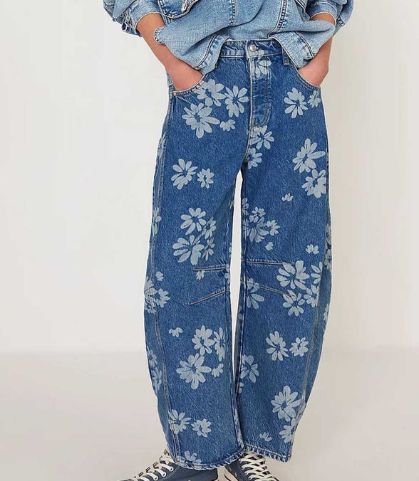 Daisy - Denim Barrel Jeans