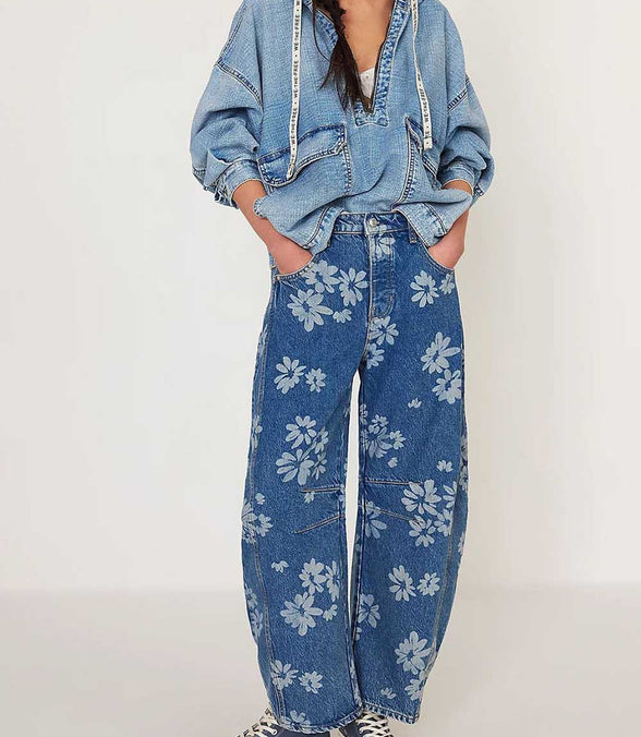 Daisy - Denim Barrel Jeans