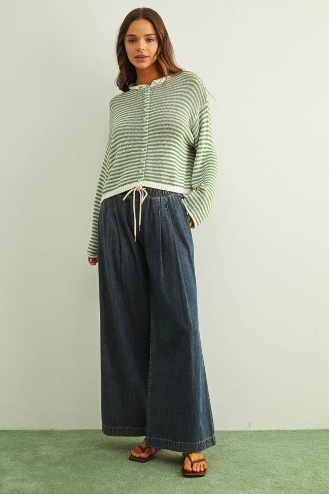 Nikki - Stripe Knit Cardigan
