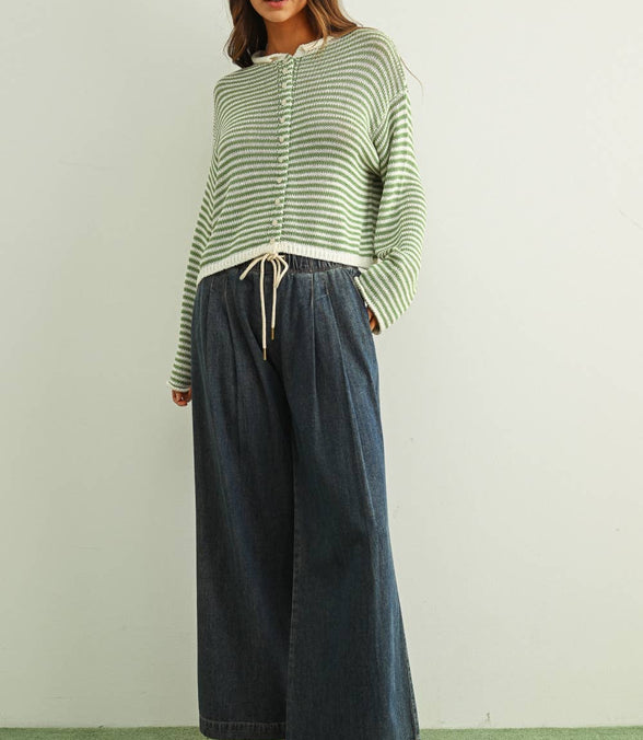 Nikki - Stripe Knit Cardigan