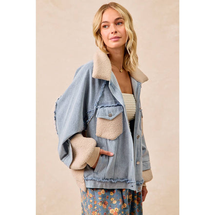 Aspen - Denim and Sherpa Jacket