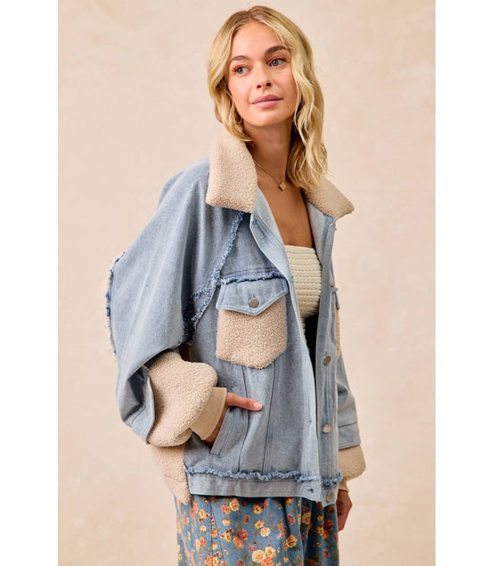 Aspen - Denim and Sherpa Jacket