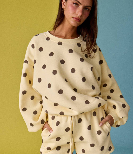 Darcy - Polka Dot Fleece Set