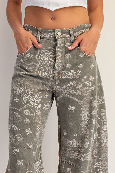 Paisley - Barrel Jeans