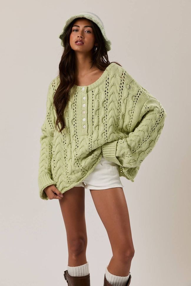 Clover - Cable Knit Sweater