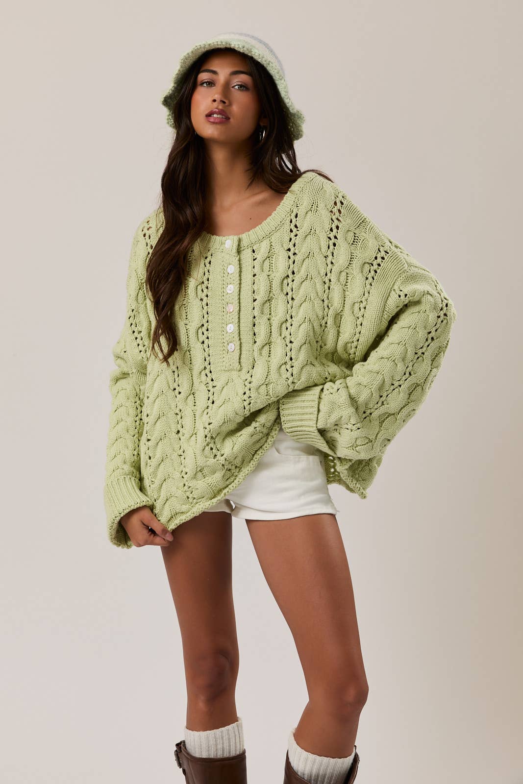 Clover - Cable Knit Sweater
