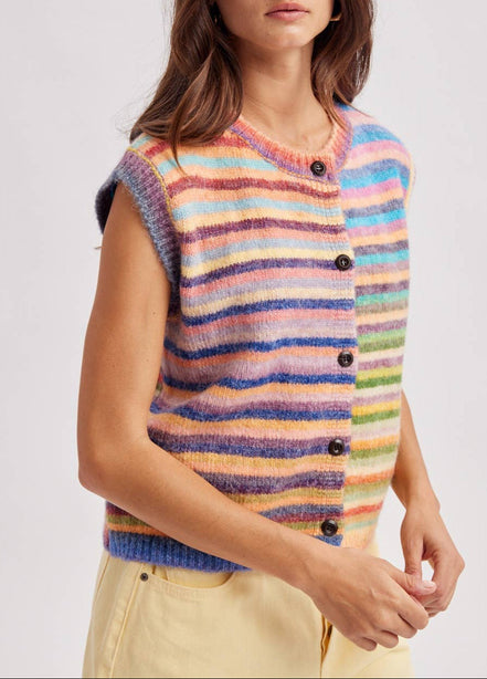 COMING SOON! Sky - Rainbow Stripe Vest
