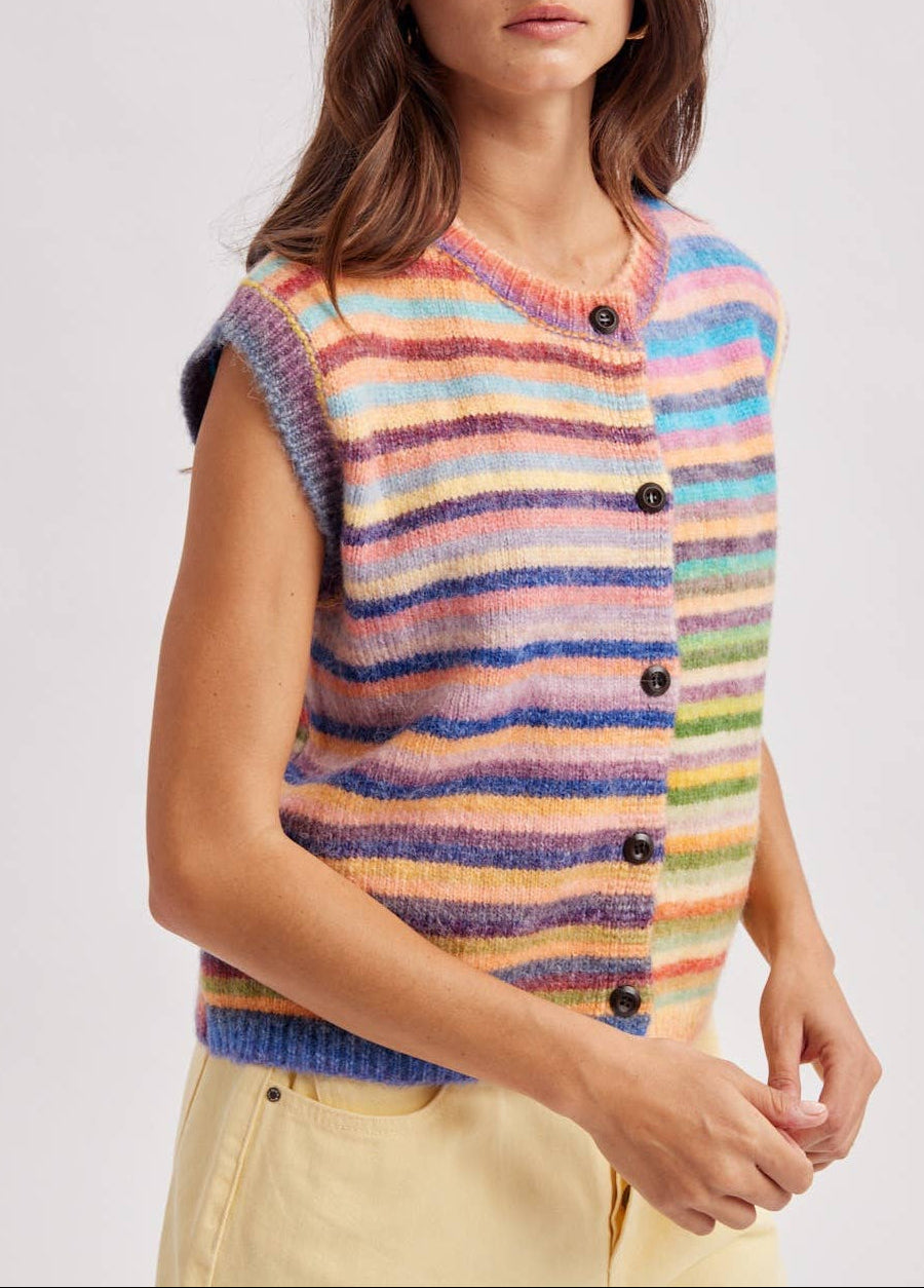 COMING SOON! Sky - Rainbow Stripe Vest