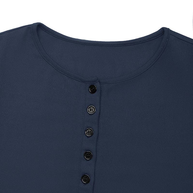 Mandy - Fitted Long Sleeve faux two-piece top