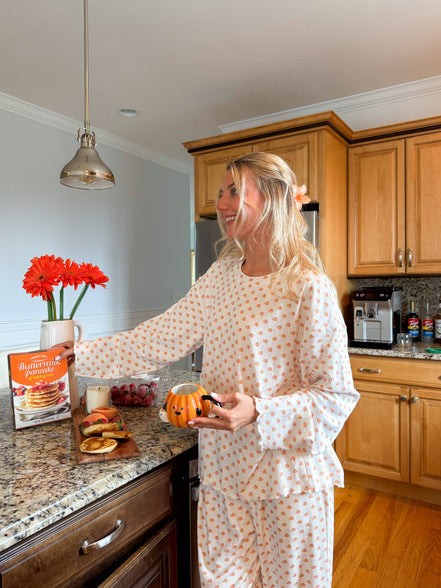 Pumpkin Autumn Fall Lounge Top