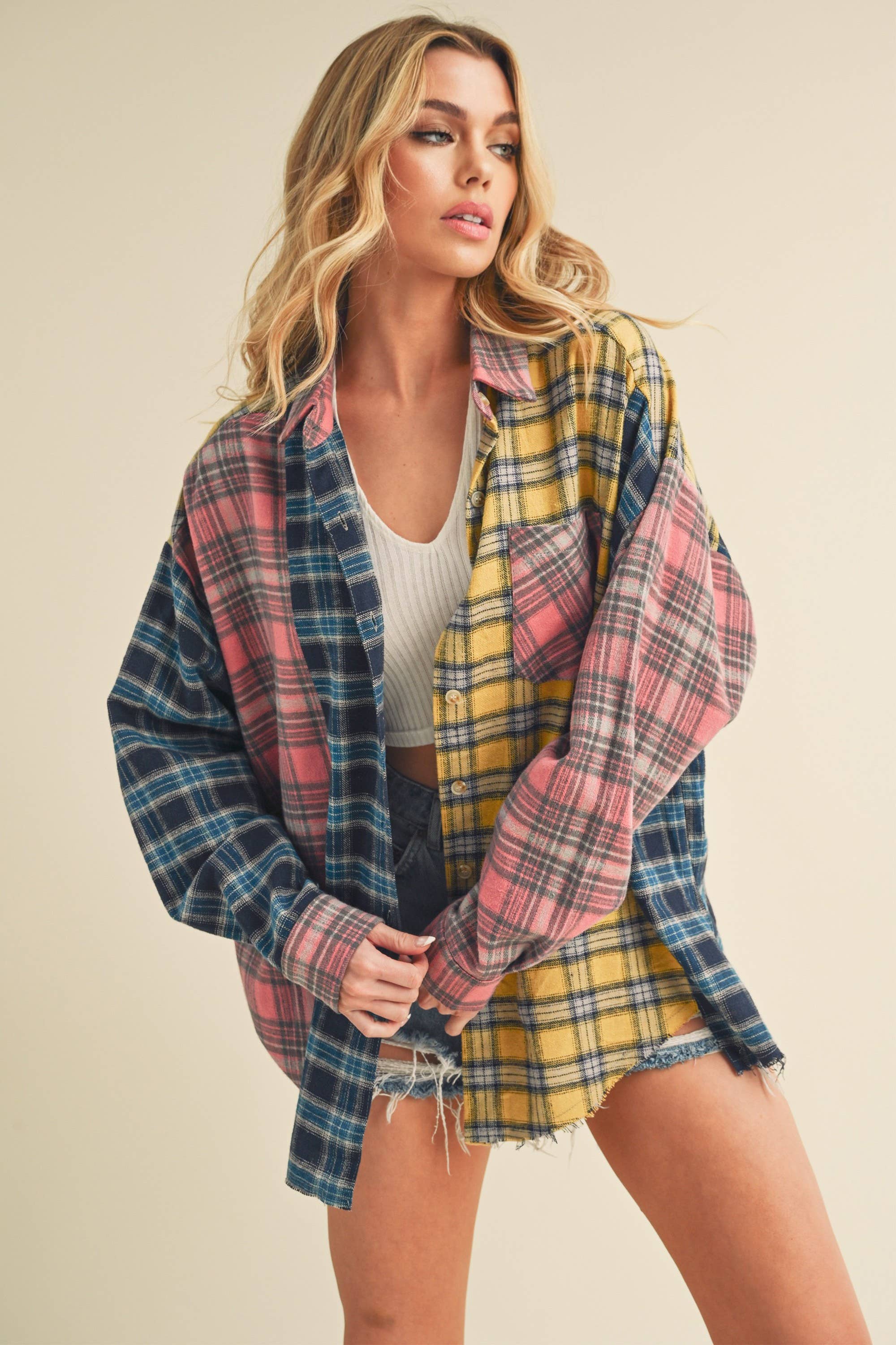 Frankie - Patchwork Flannel