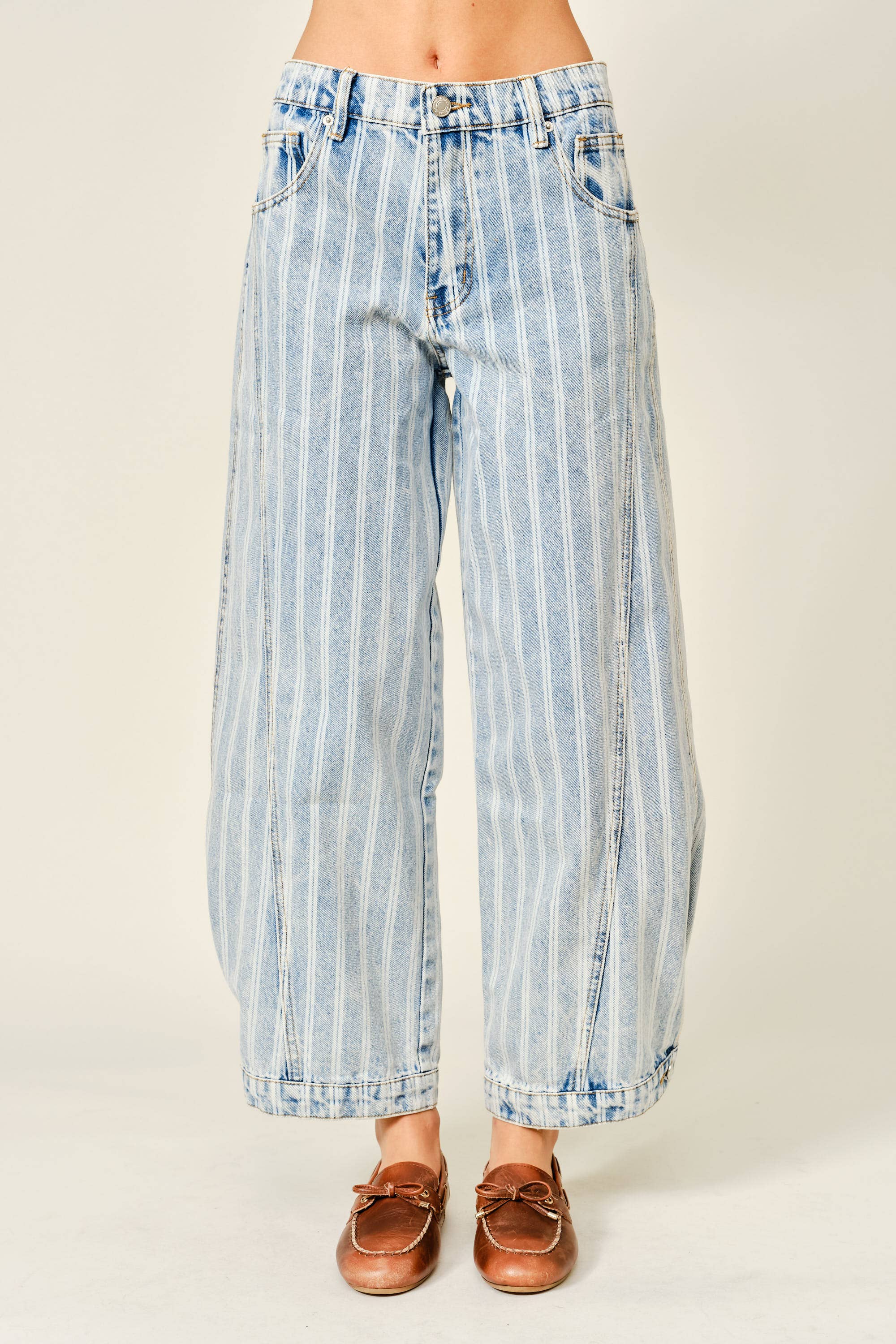 Andy - Striped Denim Pants