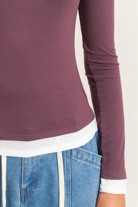 Romy - Layered Effect Long Sleeve Top