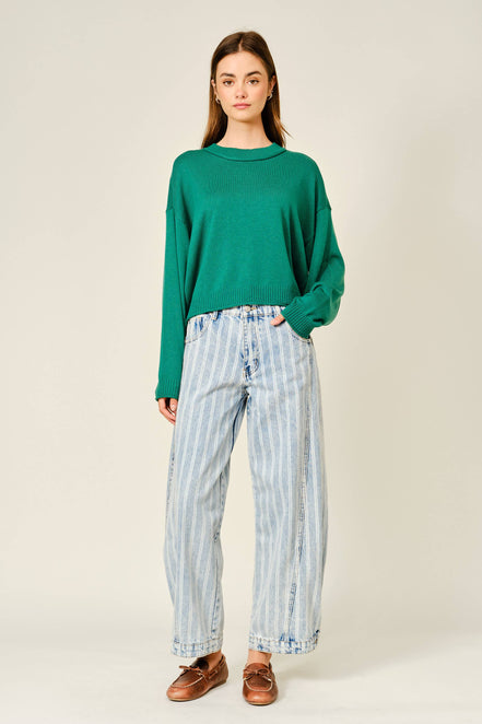 Andy - Striped Denim Pants