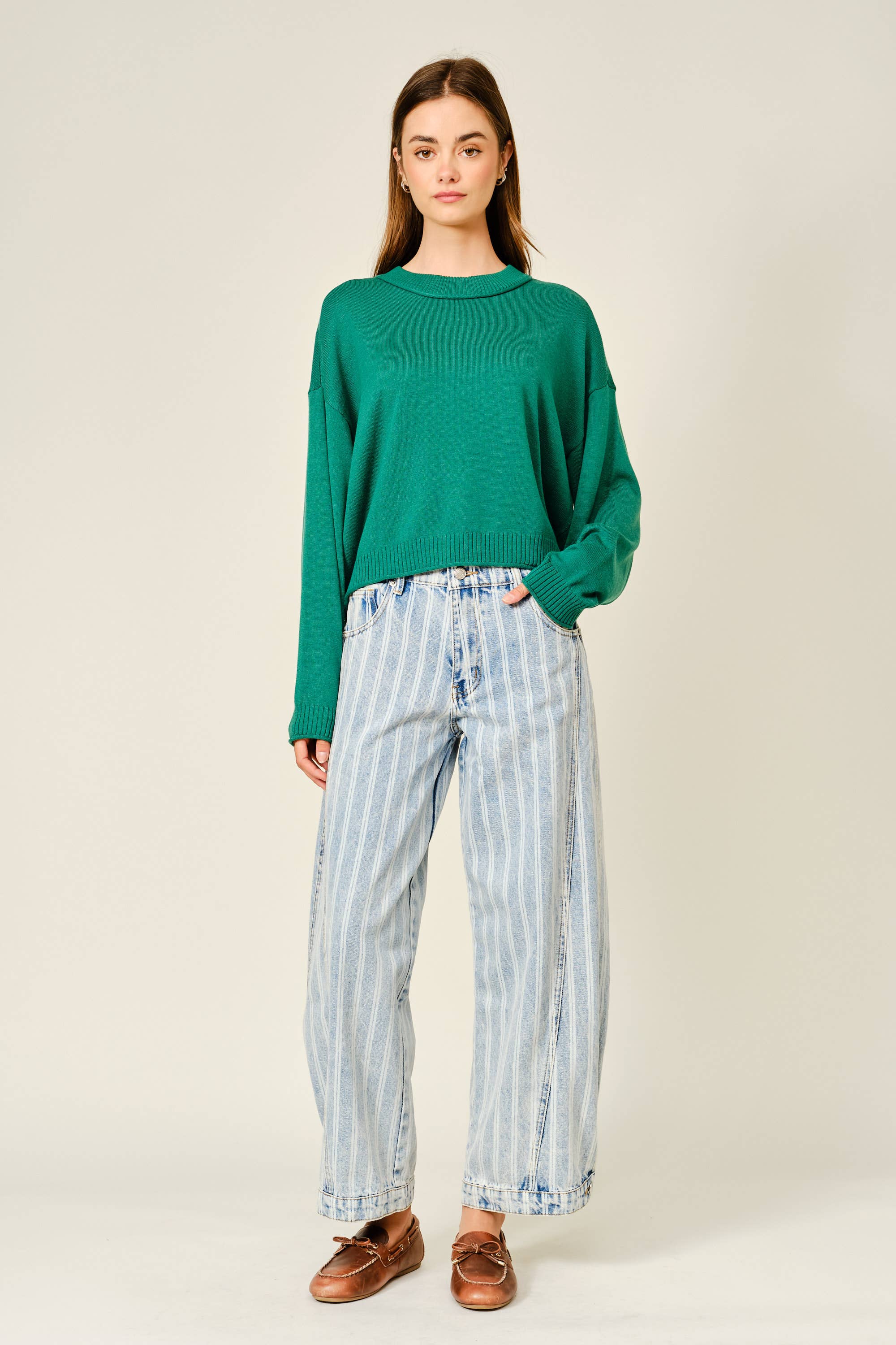 Andy - Striped Denim Pants