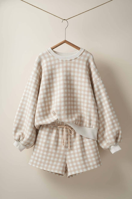 Fawn - Gingham Lounge Set