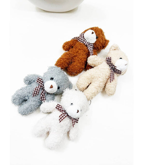 Plush Bear Charm Keychain