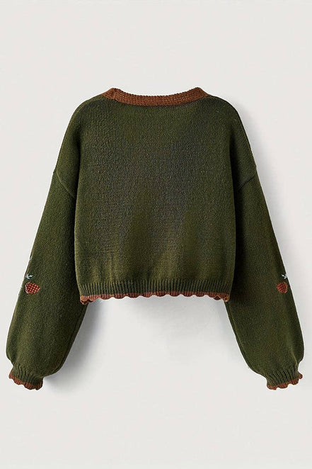 Juniper - Fox Cropped Cardigan