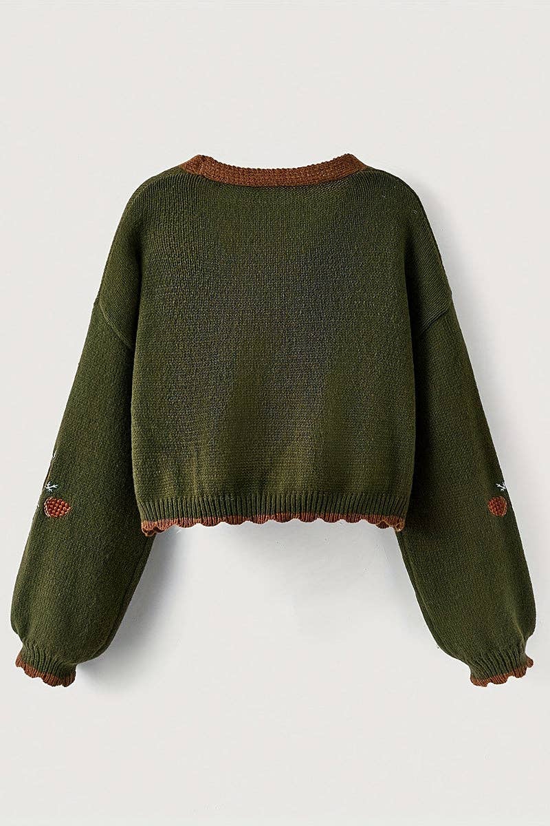 Juniper - Fox Cropped Cardigan