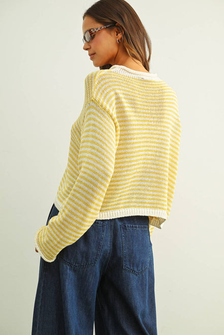 Nikki - Stripe Knit Cardigan