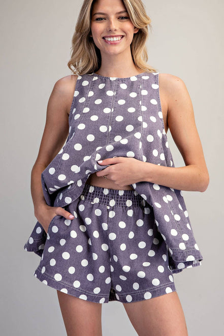 Sugar Plum Polka Dot Shorts