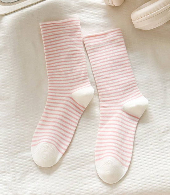 Lydia - Striped Mid-Calf Socks