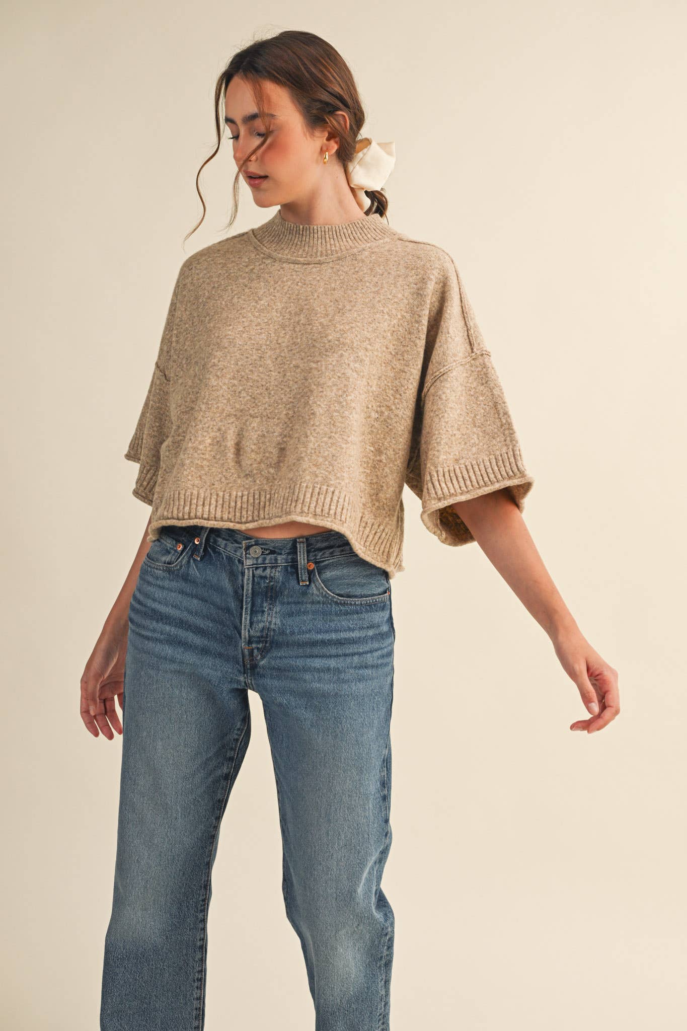 Shea – Cropped Knit Top