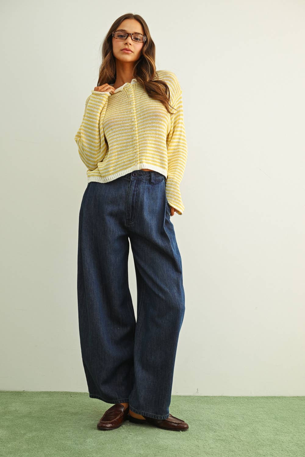 Nikki - Stripe Knit Cardigan