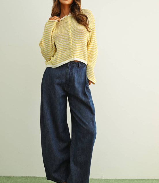 Nikki - Stripe Knit Cardigan