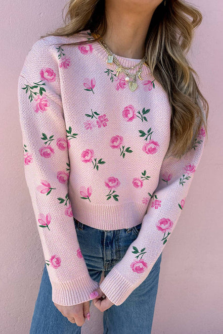Rosa- Cropped Knit Sweater