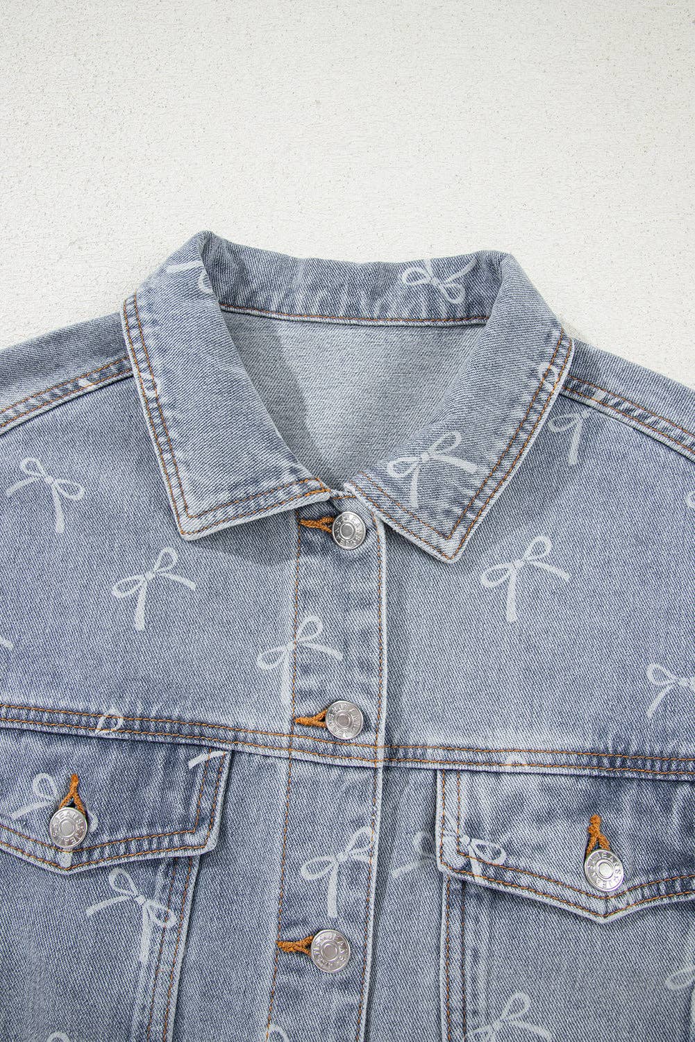 Rachelle -  Bow Denim Jacket