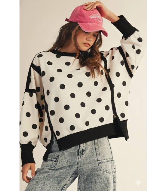Callie - Polka Dot Pullover